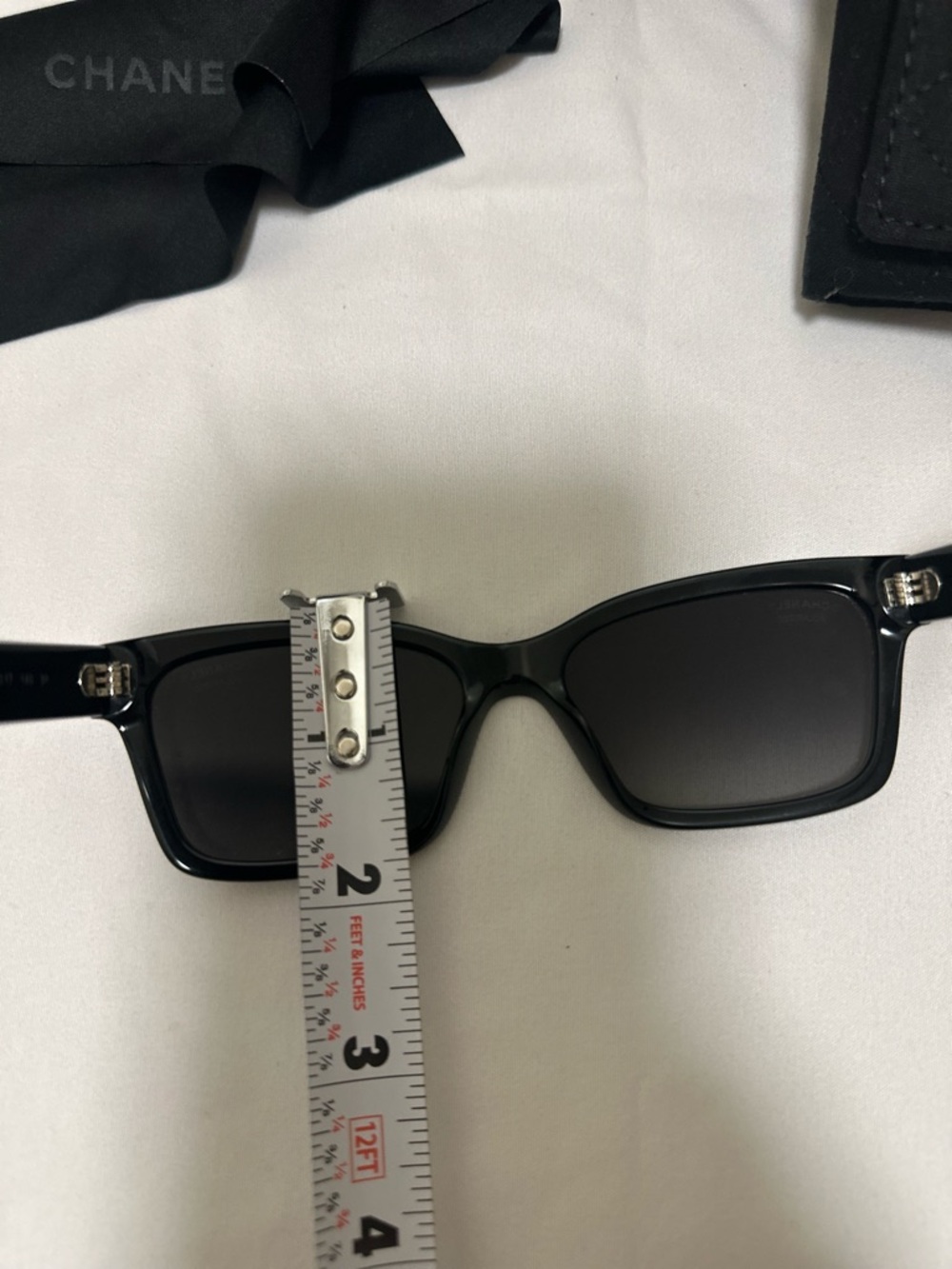 CHANEL Black Sunglasses with Dark Gradient Lenses and Quilted Case style 5417 - Picture 11 of 11